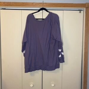 Purple with white detail Torrid sweatshirt